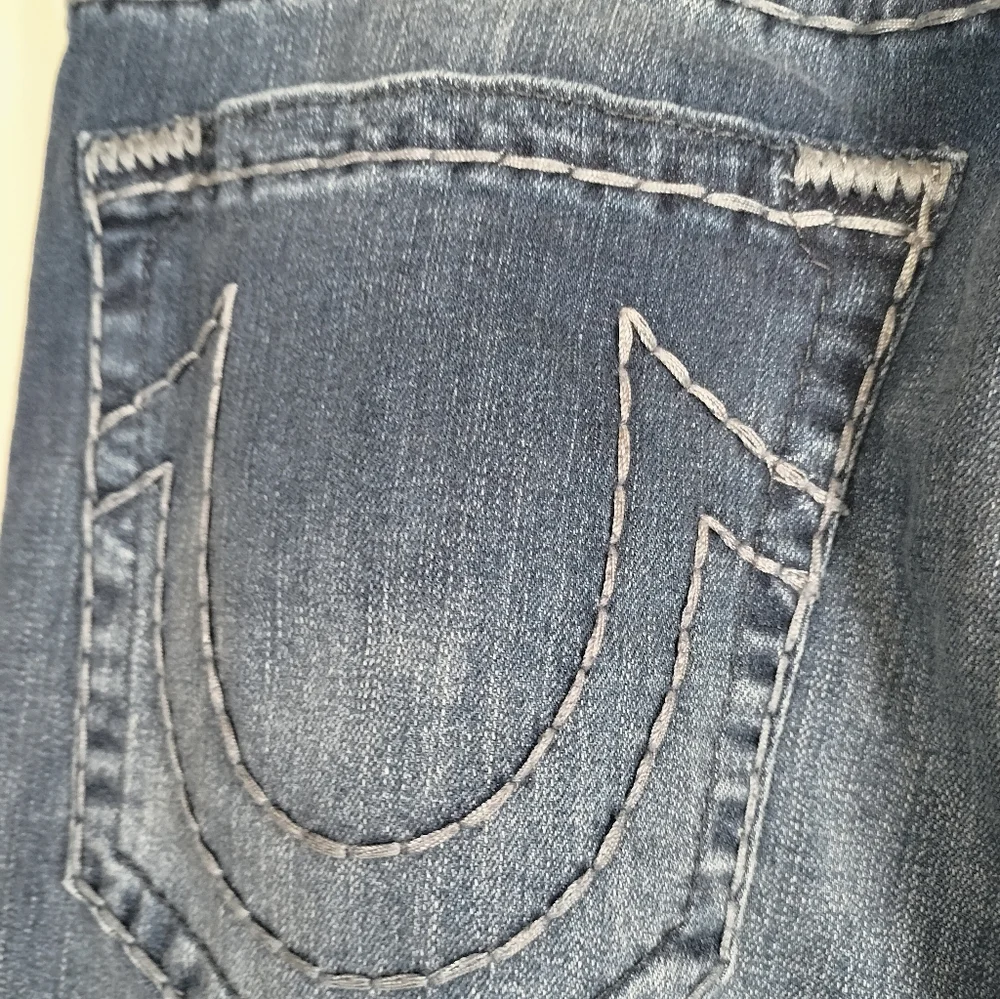 TRUE RELIGION Rocco Relaxed Skinny Jeans Men’s 36x32‎ Dark Wash Standard